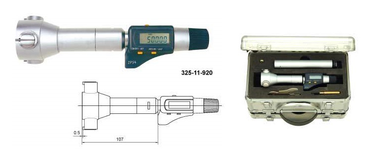 Нутромеры цифровые трехточечные (50-300 мм)
